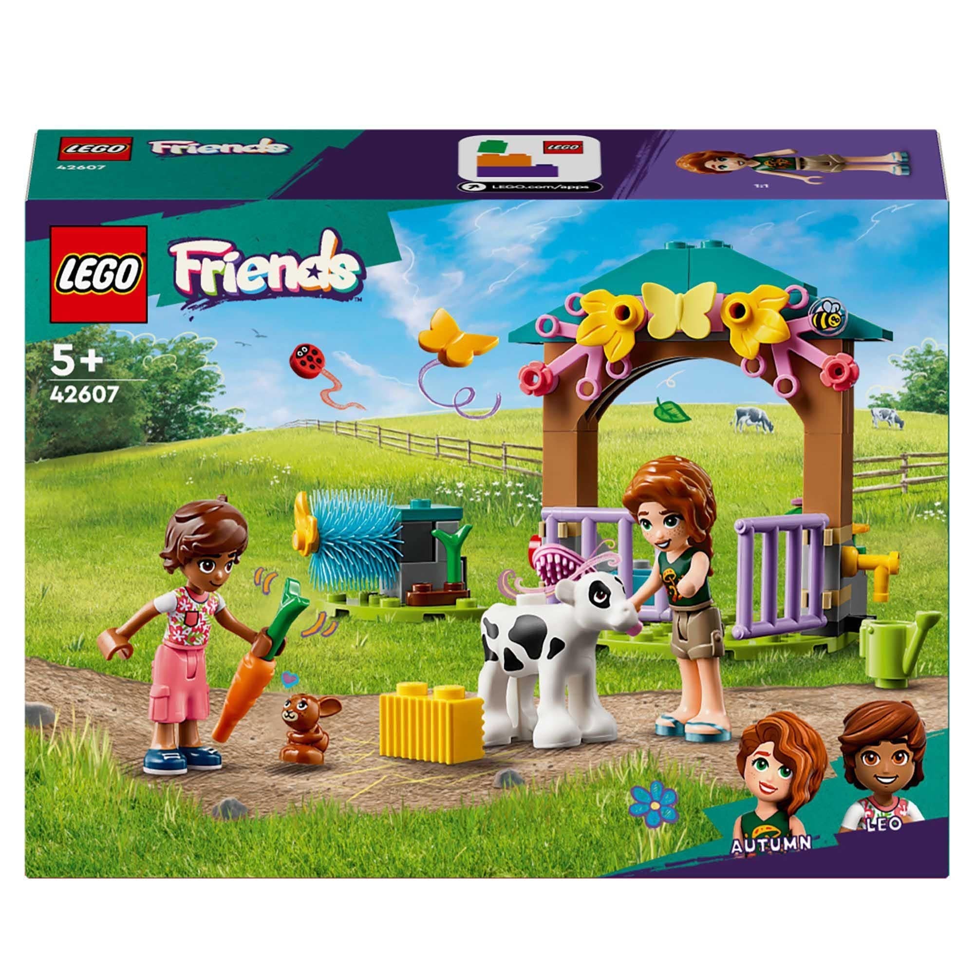 LEGO Friends Autumn&amp;rsquo;s Baby Cow Shed Farm Animal Toy 42607