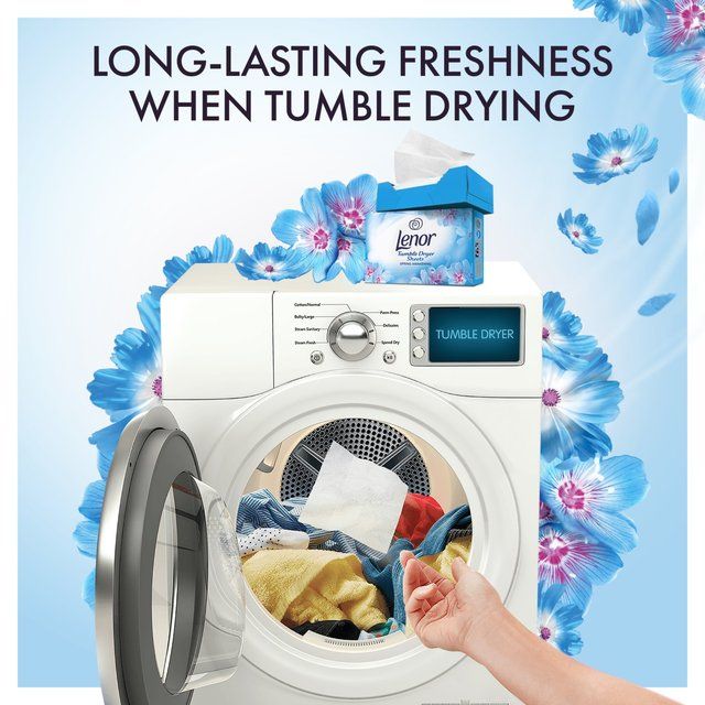 Lenor Fabric Tumble Dryer Sheets Spring Awakening   34 per pack