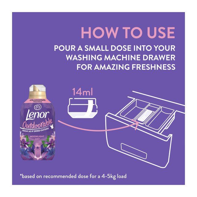 Lenor Outdoorable Fabric Conditioner Moonlight Lily   770ml