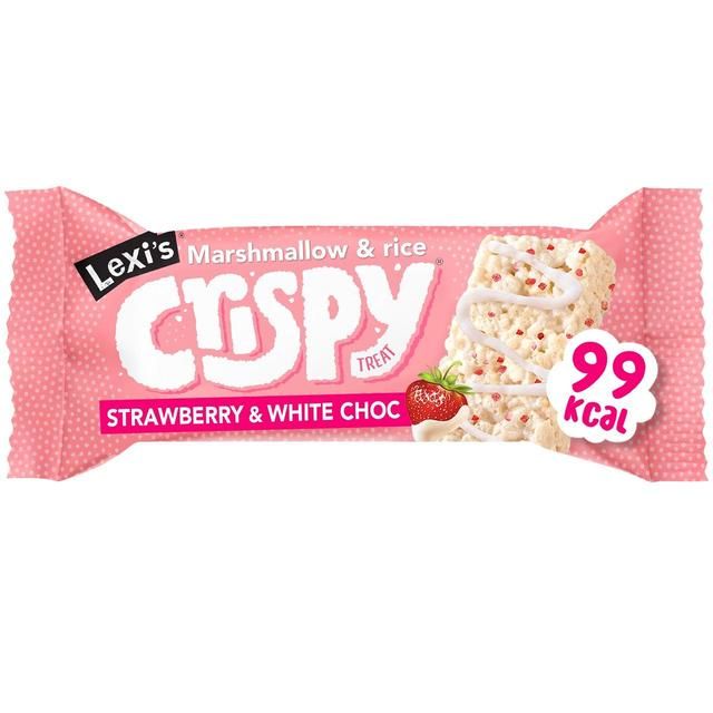 Lexi's Crispy Treat - Strawberry &amp;amp; White Choc   25g