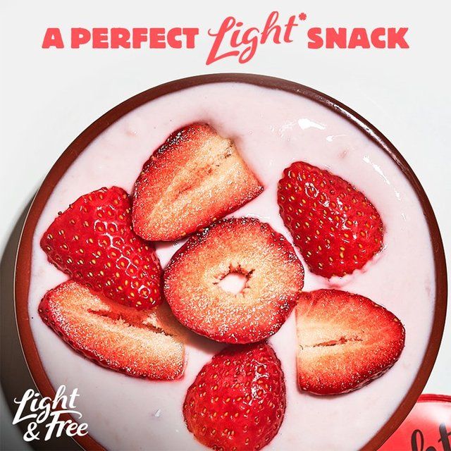 Light &amp;amp; Free Cherry Greek Style 0% Added Sugar Fat Free Yoghurt   4 x 115g