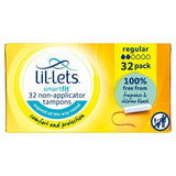 Lil-Lets Non-Applicator Tampons Regular   32 per pack
