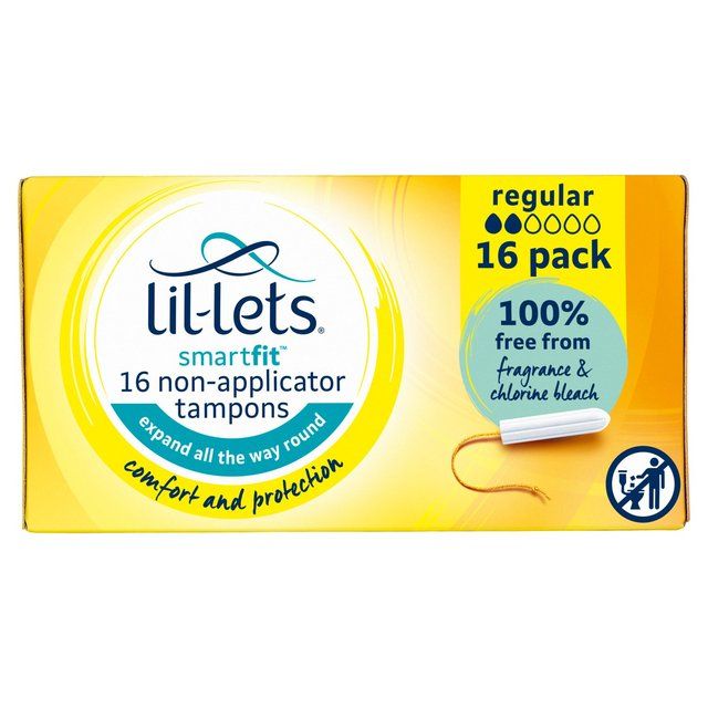 Lil-Lets Regular Non-Applicator Tampons   16 per pack