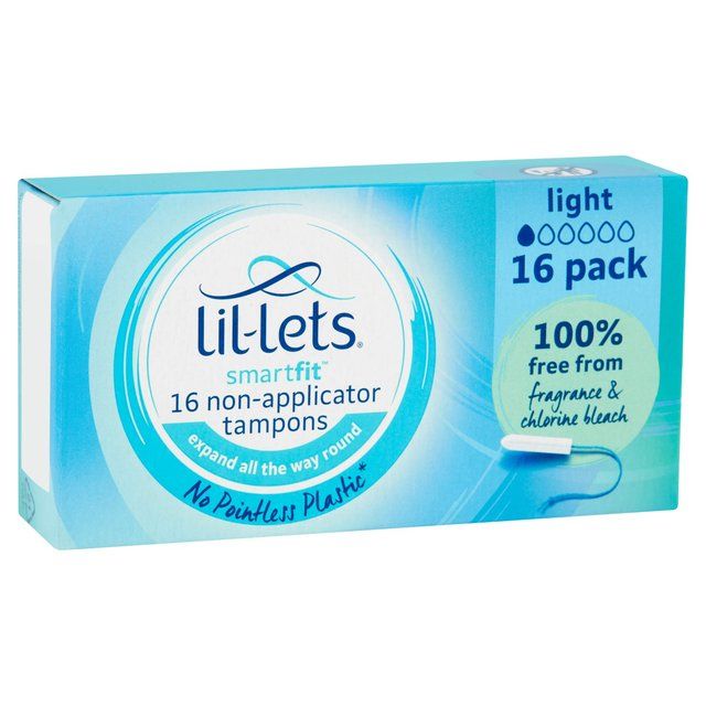 Lil-Lets SmartFit Non-Applicator Tampons Lite   16 per pack