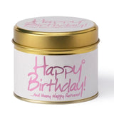 Lily-Flame Happy Birthday Candle Tin