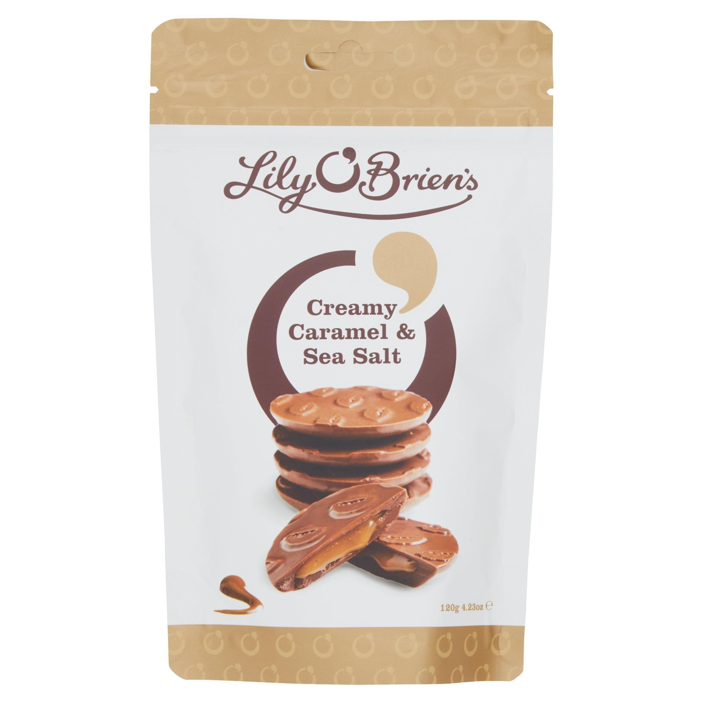 Lily O'Brien's Creamy Caramel &amp;amp; Sea Salt Chocolate Share Bag
