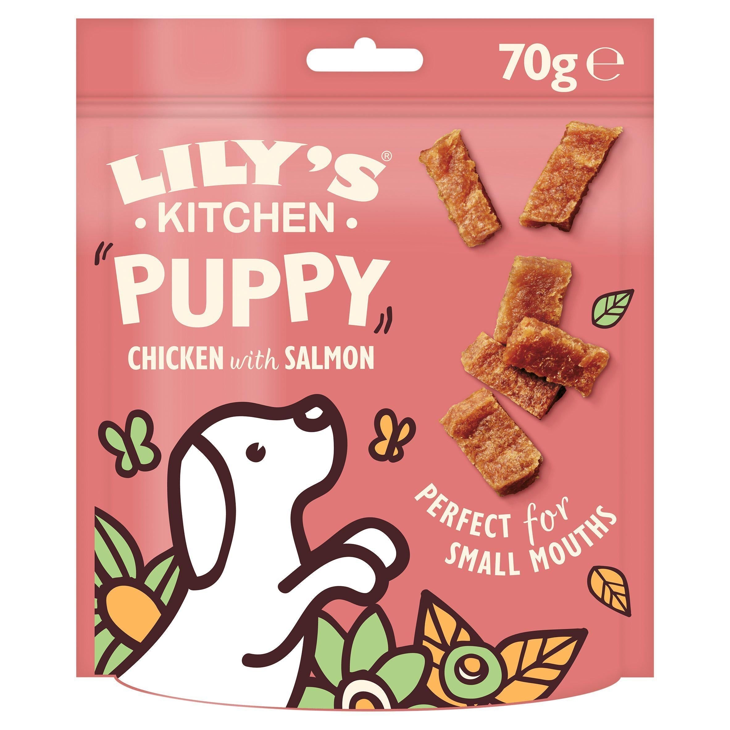 Lily's Kitchen Chicken &amp;amp; Salmon Nibbles Puppy Treats 70g