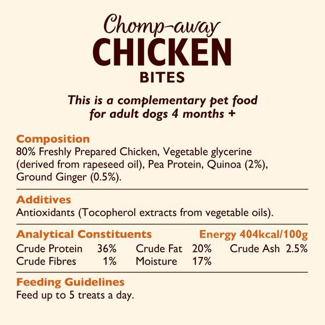 Lily's Kitchen Chomp-away Chicken Bites for Dogs   70g