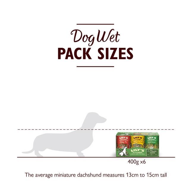 Lily's Kitchen Classic Recipes for Dogs Multipack   6 x 400g
