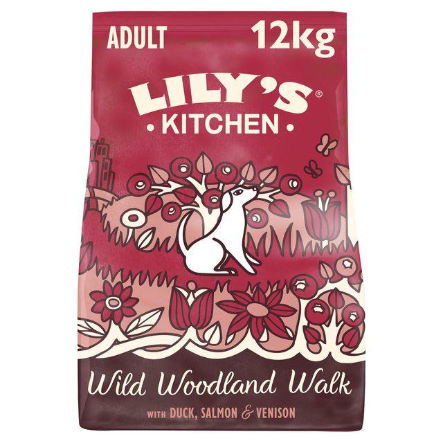 Lily's Kitchen Dog Duck Salmon &amp;amp; Venison Wild Woodland Walk Adult Dry Food   12kg
