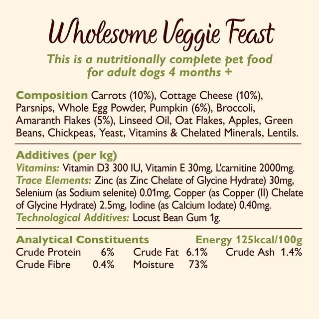 Lily's Kitchen Wholesome Veggie Feast for Dogs   375g