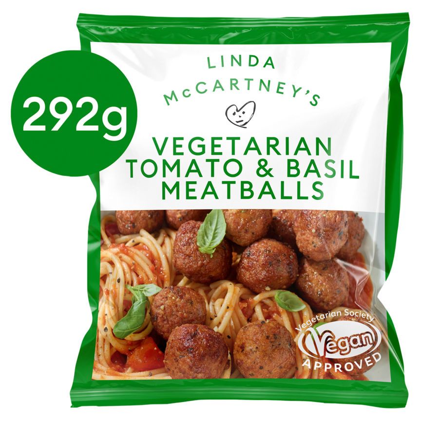 Linda McCartney's Vegetarian Tomato &amp;amp; Basil Meatballs 292g
