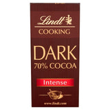 Lindt 70% Dark Cooking Chocolate Bar   200g