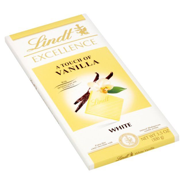 Lindt Excellence Natural Vanilla White Chocolate Bar   100g