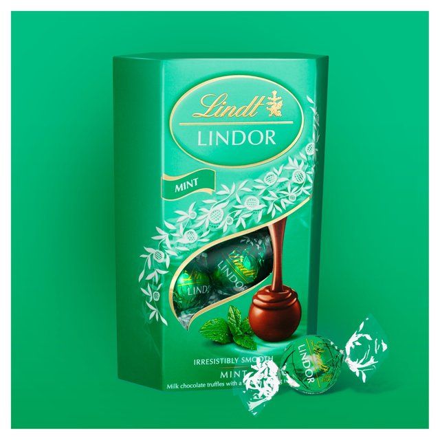 Lindt Lindor Milk Mint Chocolate Truffles    200g