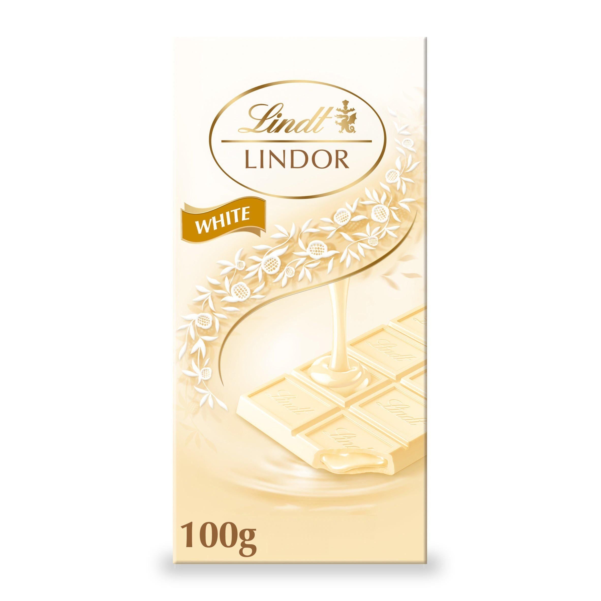 Lindt Lindor White Chocolate Bar 100g
