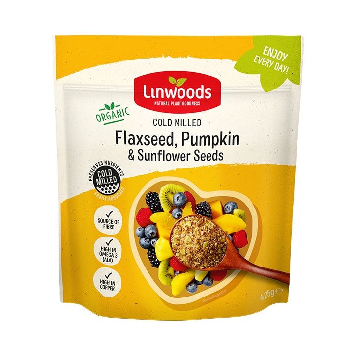 Linwoods Milled Organic Flaxseed, Sunflower &amp;amp; Pumpkin Seeds 425g