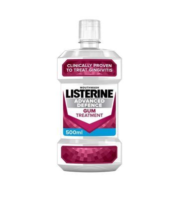 Listerine Advanced Defence Crisp Mint Gum Treatment 500ml