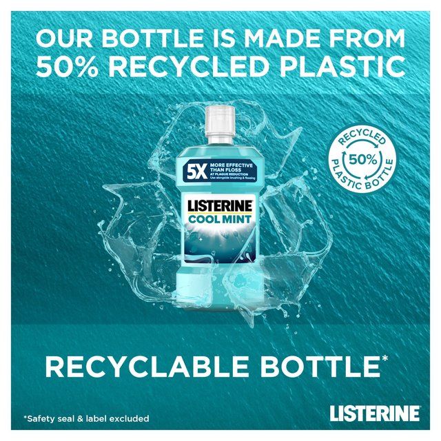 Listerine Antibacterial Mouthwash Coolmint   500ml