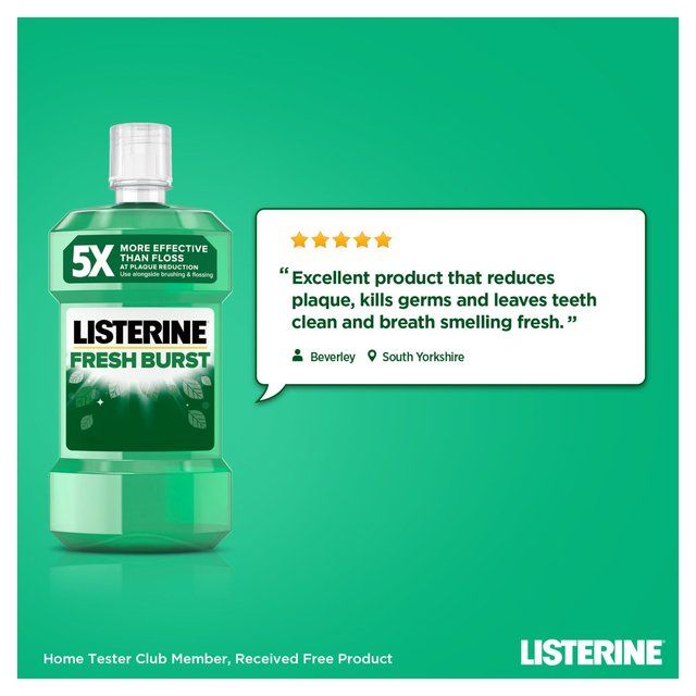 Listerine Antiseptic Fresh Burst Mouthwash   500ml