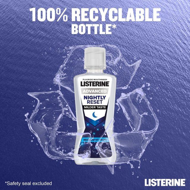 Listerine Nightly Reset Midnight Mint Mouthwash   400ml