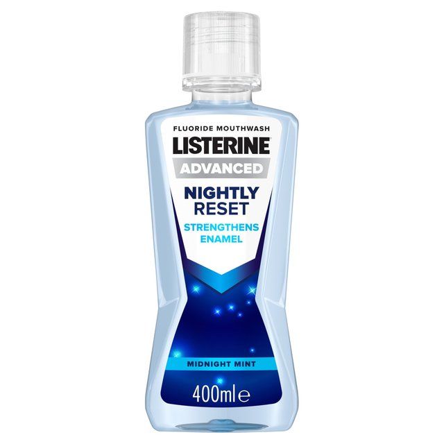 Listerine Nightly Reset Midnight Mint Mouthwash   400ml