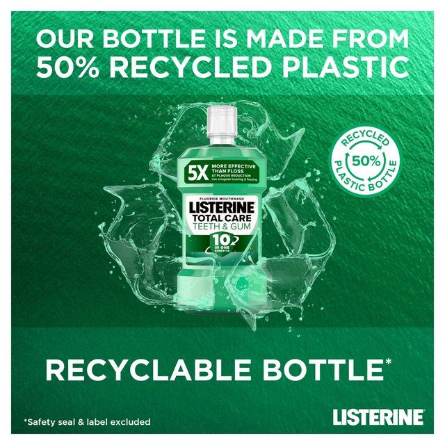 Listerine Teeth &amp;amp; Gum Defence Mouthwash Fresh Mint   500ml