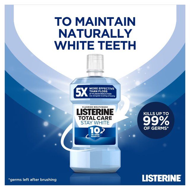 Listerine Total Care Stay White Mouthwash   500ml