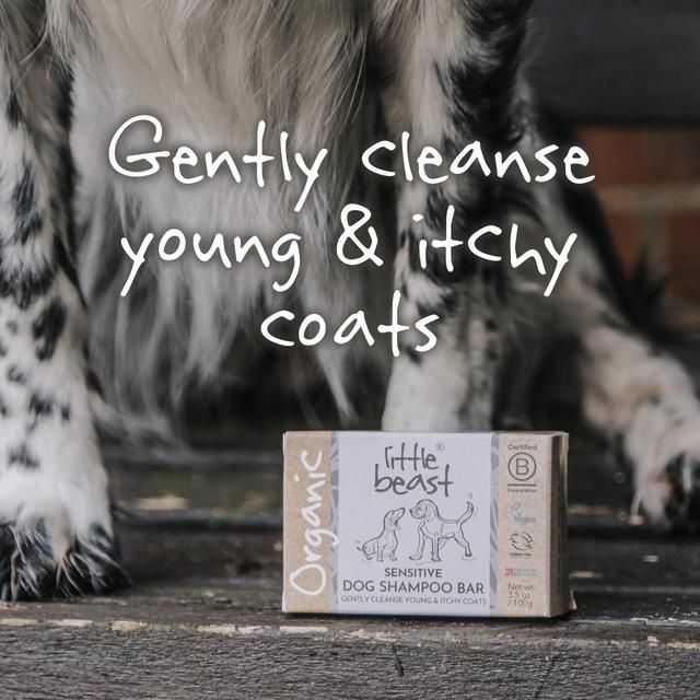 Little Beast Organic Sensitive Dog Shampoo Bar   100g