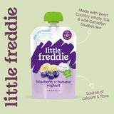 Little Freddie Blueberry &amp;amp; Banana with Greek Yoghurt Organic Pouch 6 mths+   100g