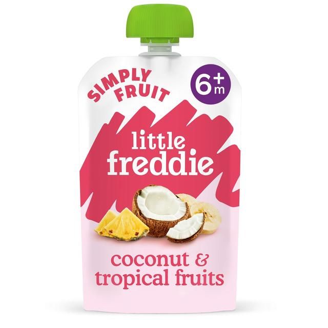 Little Freddie Coconut &amp;amp; Tropical Fruits Organic Pouch 6 mths+   100g