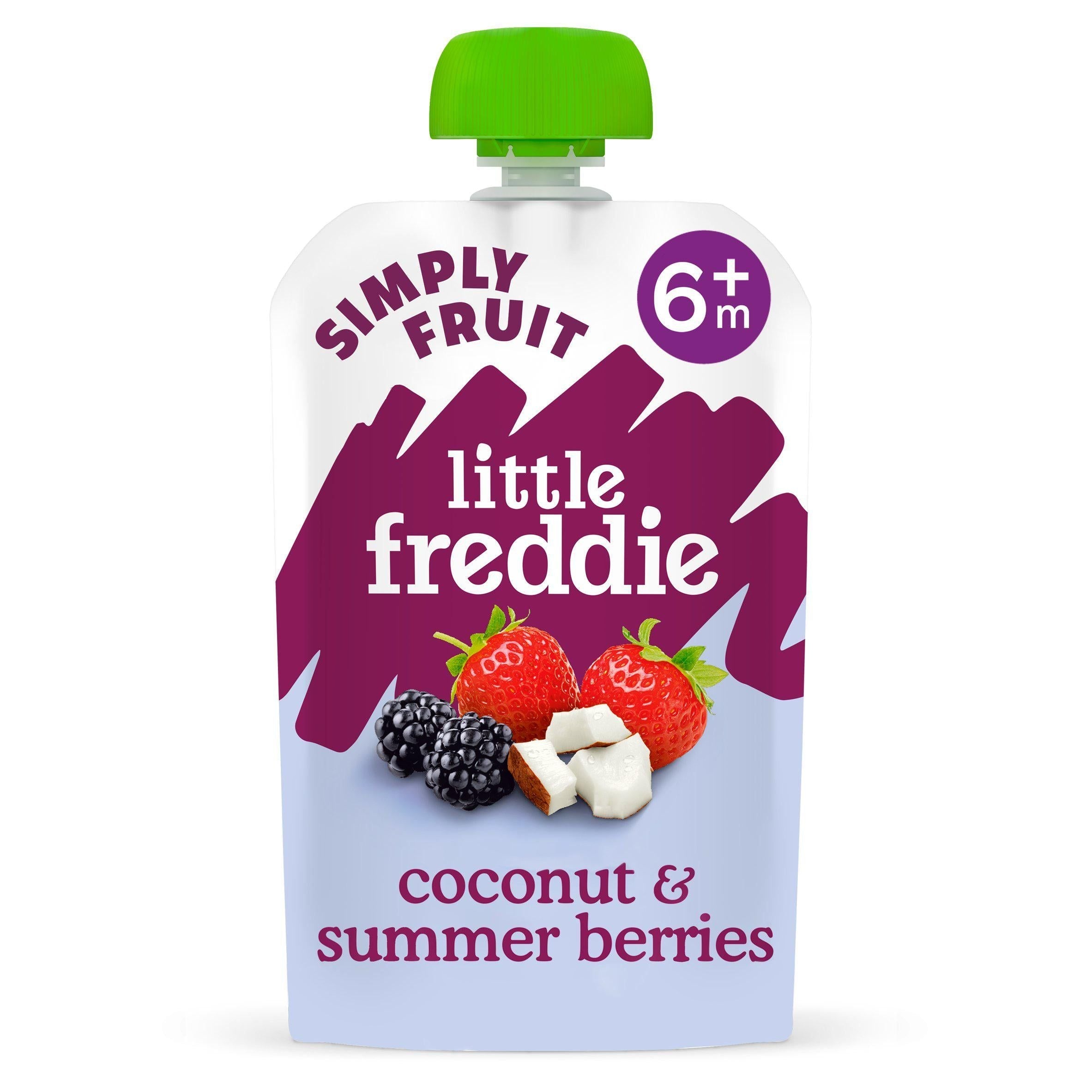 Little Freddie Organic Coconut &amp;amp; Summer Berries Smooth Stage 1 +6m 100g