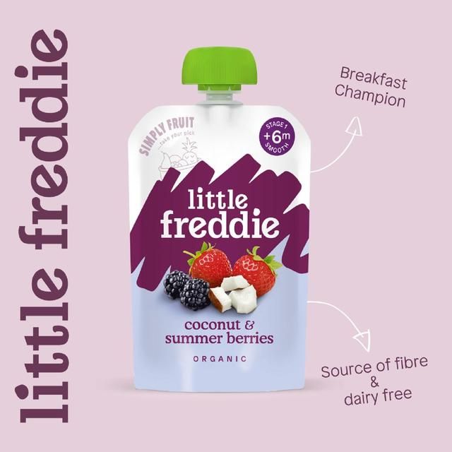 Little Freddie Organic Velvety Coconut &amp;amp; Summer Berries   100g