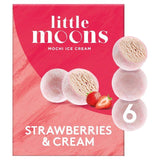 Little Moons Strawberries &amp;amp; Cream Mochi Ice Cream   6 x 32g