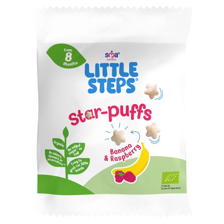 Little Steps Star-Puffs Banana &amp;amp; Raspberry from 8 Months
