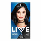 LIVE Intense Colour Permanent Black Hair Dye Deep Black