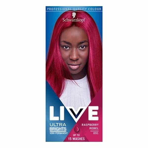 LIVE Ultra Brights 091 Raspberry Rebel Hair Dye Raspberry Rebel 091