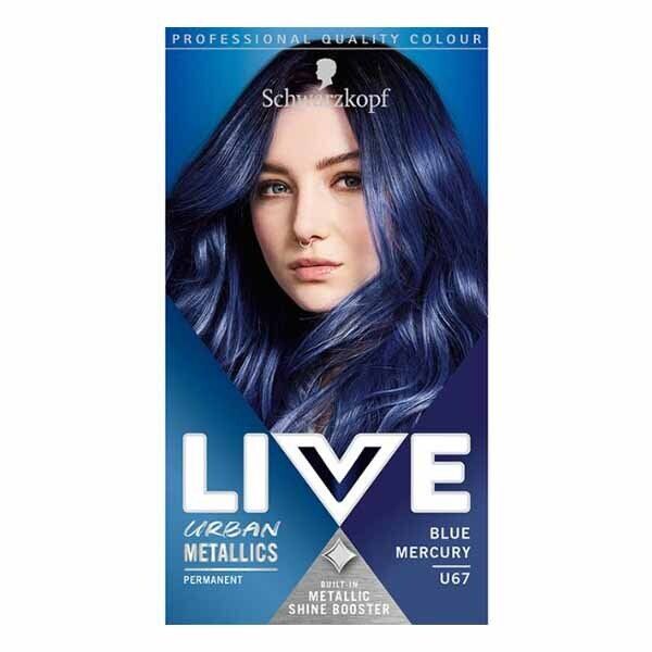 LIVE UrbanMetallics Permanent Purple Hair Dye AmethystChrome Blue Mercury U67