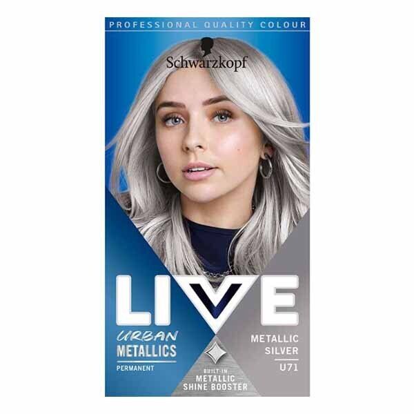 LIVE UrbanMetallics Permanent Purple Hair Dye AmethystChrome Metallic Silver U71