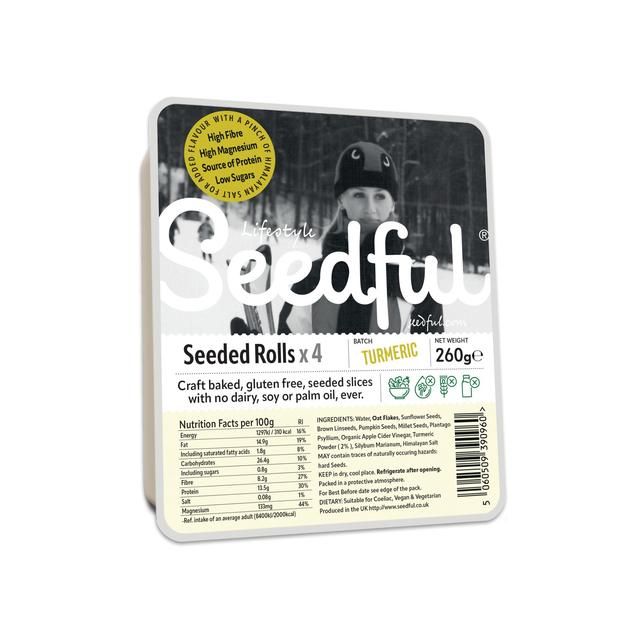 Living Seedful Gluten Free &amp;amp; Pure Grain Turmeric Rolls   260g