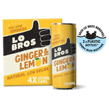 Lo Bros Kombucha Ginger &amp;amp; Lemon Low Sugar Multipack   4 x 250ml