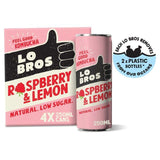 Lo Bros Kombucha Raspberry &amp;amp; Lemon Low Sugar Multipack   4 x 250ml