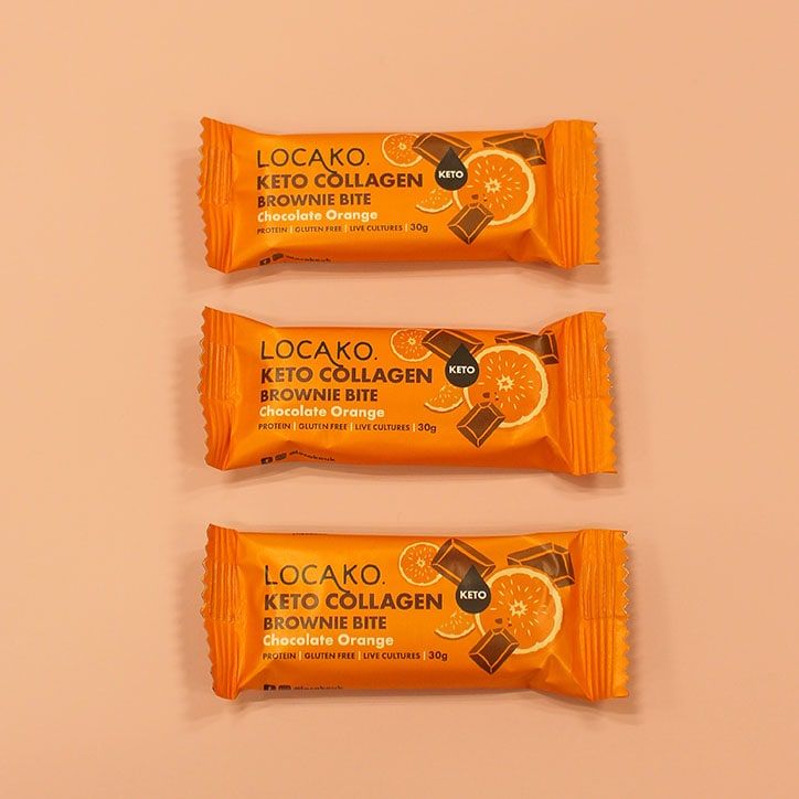 Locako Keto Collagen Brownie Bite Peanut Butter Jelly 30g