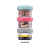 Lock &amp;amp; Lock 3 Pce Mini Round Storage Set