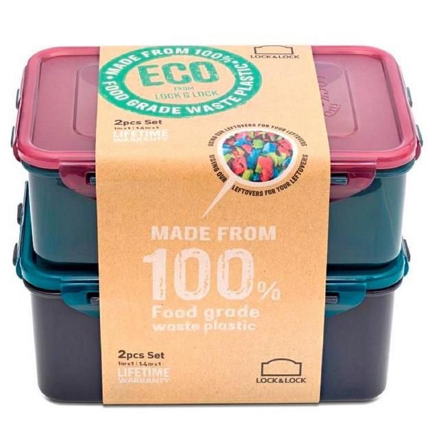 Lock &amp;amp; Lock Eco 1l &amp;amp; 1.4l Set   2 per pack