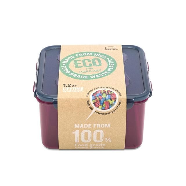 Lock &amp;amp; Lock Eco Square Container 1.2L
