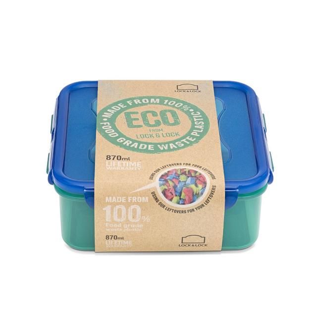 Lock &amp;amp; Lock Eco Square Container 870ml
