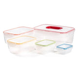 LocknLock Rainbow Nestable Storage Set   5 per pack
