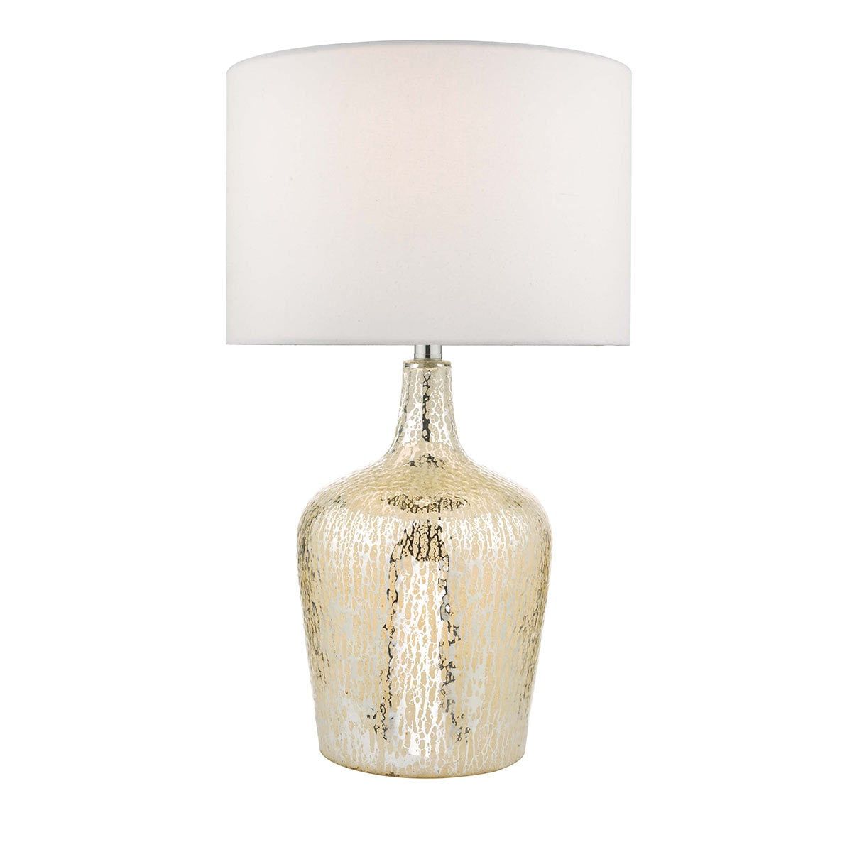 Lolek Silver Glass Dual Light Table Lamp