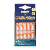 Lottie London X Chaun Legend Stay Press On Nail Sunset Strip